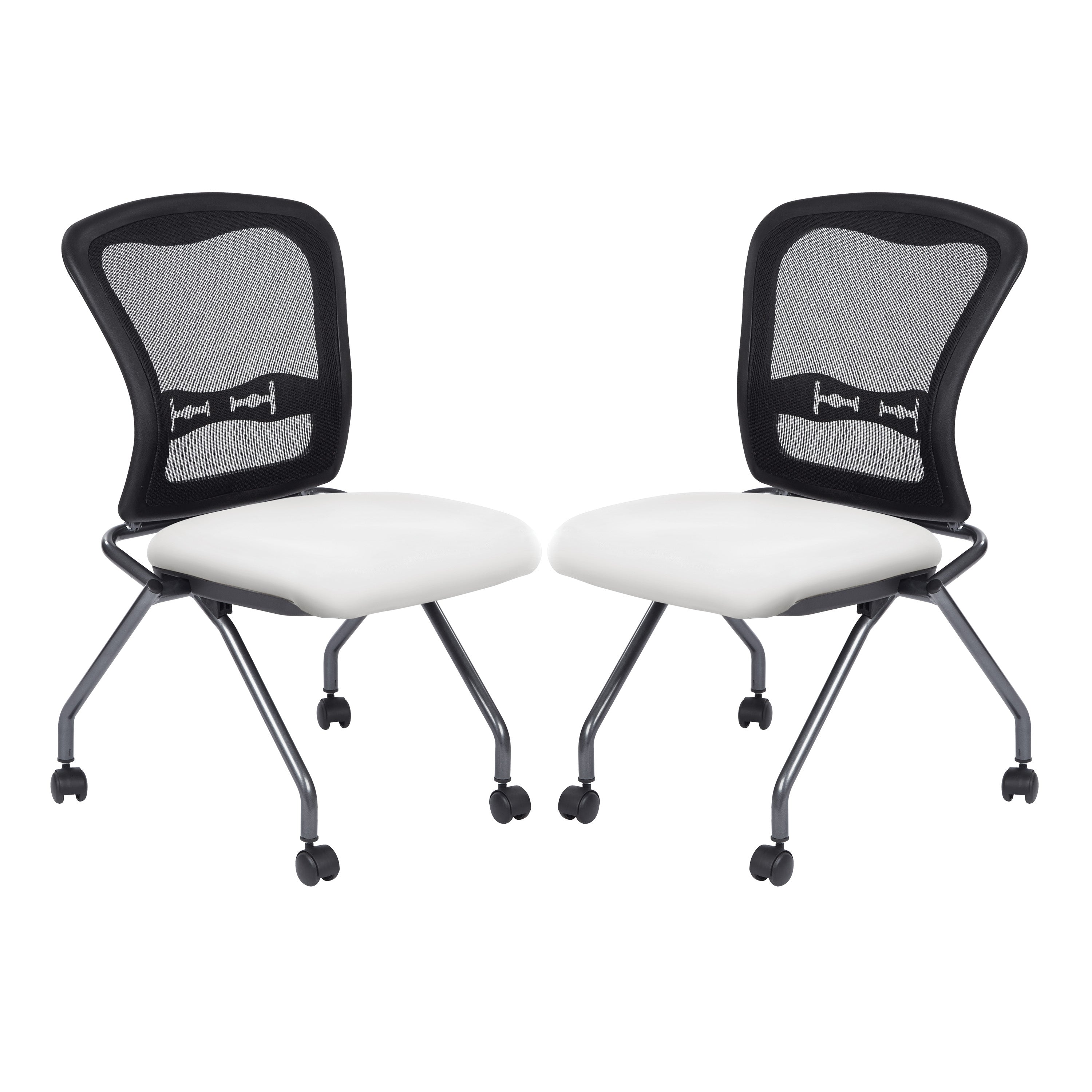 Deluxe Armless Folding Chair With ProGrid® Back